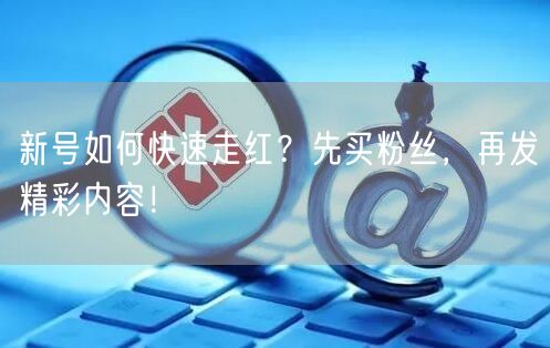 新号如何快速走红？先买粉丝，再发精彩内容！
