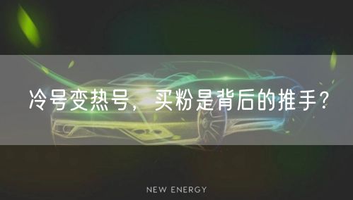 冷号变热号，买粉是背后的推手？
