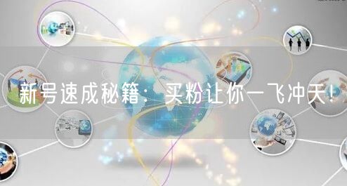 新号速成秘籍：买粉让你一飞冲天！