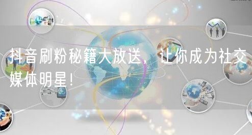 抖音刷粉秘籍大放送，让你成为社交媒体明星！