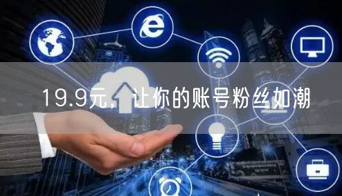 19.9元，让你的账号粉丝如潮