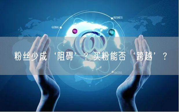 粉丝少成‘阻碍’？买粉能否‘跨越’？