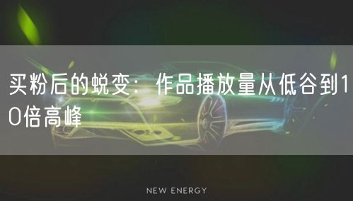 买粉后的蜕变：作品播放量从低谷到10倍高峰