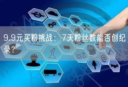 9.9元买粉挑战：7天粉丝数能否创纪录？