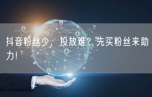 抖音粉丝少，投放难？先买粉丝来助力！