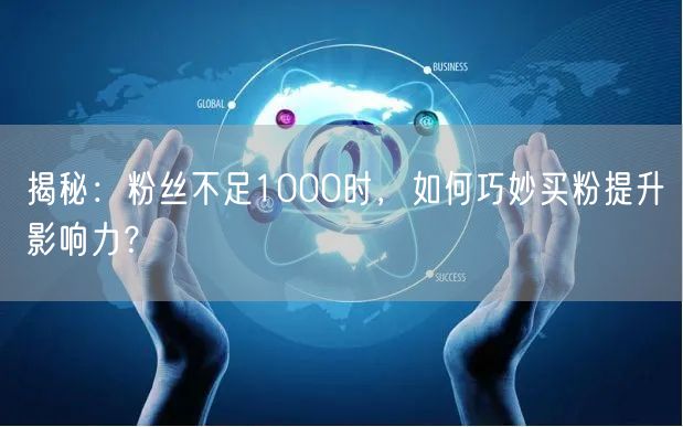 揭秘：粉丝不足1000时，如何巧妙买粉提升影响力？