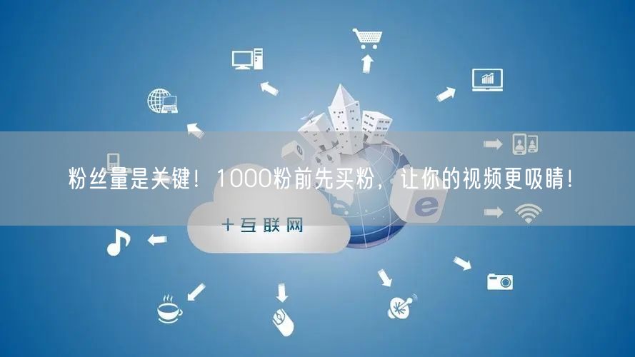 粉丝量是关键！1000粉前先买粉，让你的视频更吸睛！