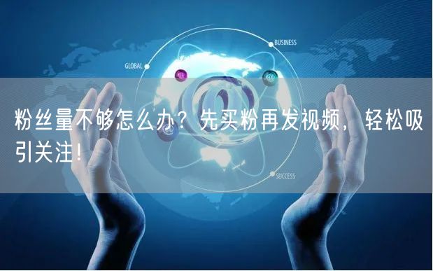 粉丝量不够怎么办？先买粉再发视频，轻松吸引关注！