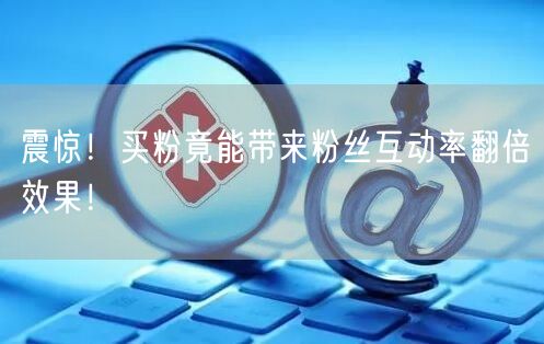 震惊！买粉竟能带来粉丝互动率翻倍效果！