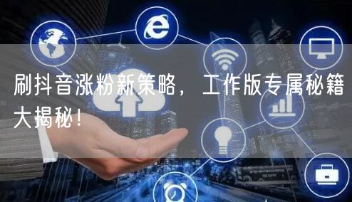刷抖音涨粉新策略，工作版专属秘籍大揭秘！