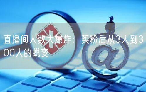 直播间人数大爆炸：买粉后从3人到300人的蜕变