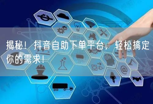揭秘！抖音自助下单平台，轻松搞定你的需求！