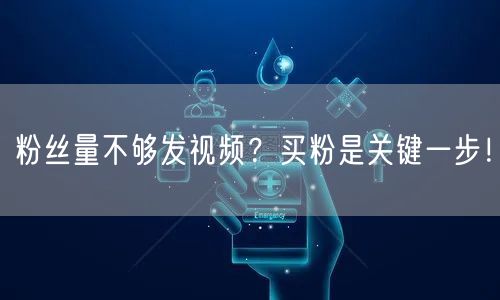 粉丝量不够发视频？买粉是关键一步！