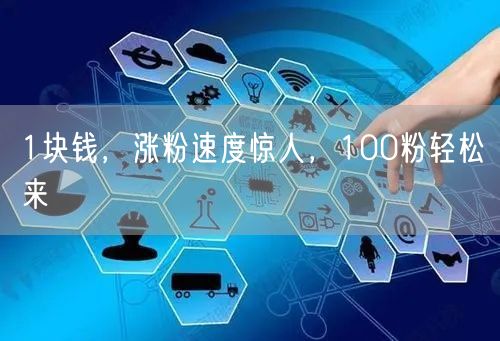 1块钱，涨粉速度惊人，100粉轻松来