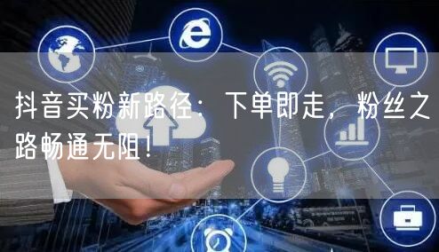 抖音买粉新路径：下单即走，粉丝之路畅通无阻！
