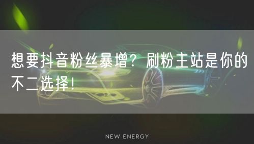 想要抖音粉丝暴增？刷粉主站是你的不二选择！