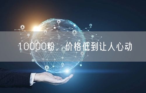 10000粉，价格低到让人心动