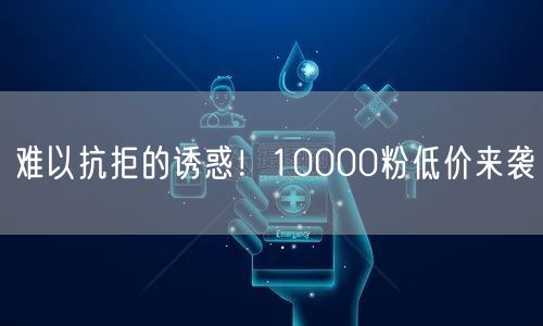 难以抗拒的诱惑！10000粉低价来袭